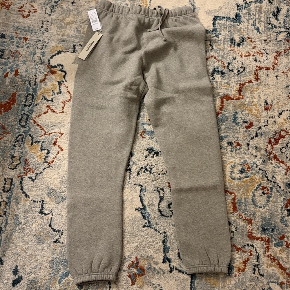 Essentials Fear Of God Sweatpants Dark Oatmeal Large - Picture 2 of 6